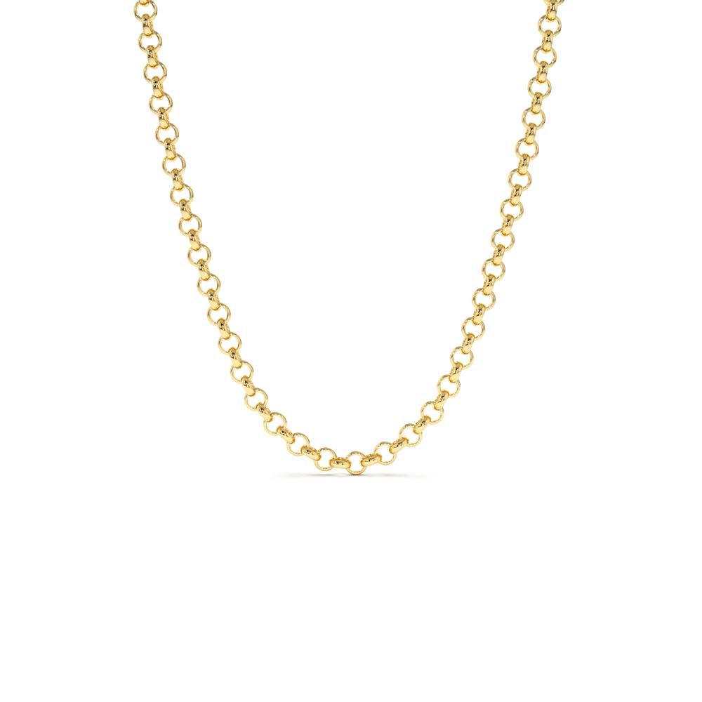 14K Gold 3MM Rolo Chain by Orlina Fine
