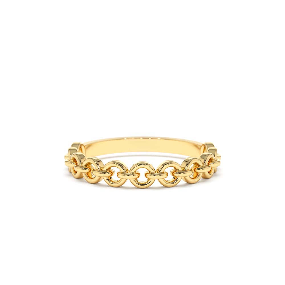 14K Gold Stackable Dainty Ring by Orlina Fine