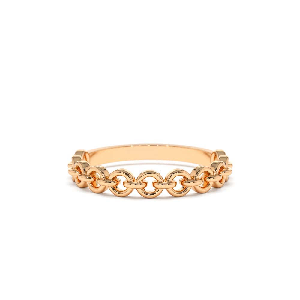 14K Gold Stackable Dainty Ring - view 2