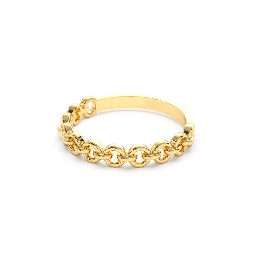 14K Gold Stackable Dainty Ring - view 4