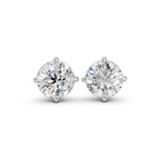 Moissanite Stud Earrings (2 Carat Total)