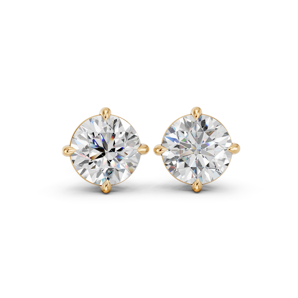 Moissanite Stud Earrings (2 Carat Total)