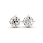Moissanite Stud Earrings (2 Carat Total)