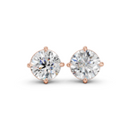 Moissanite Stud Earrings (2 Carat Total)