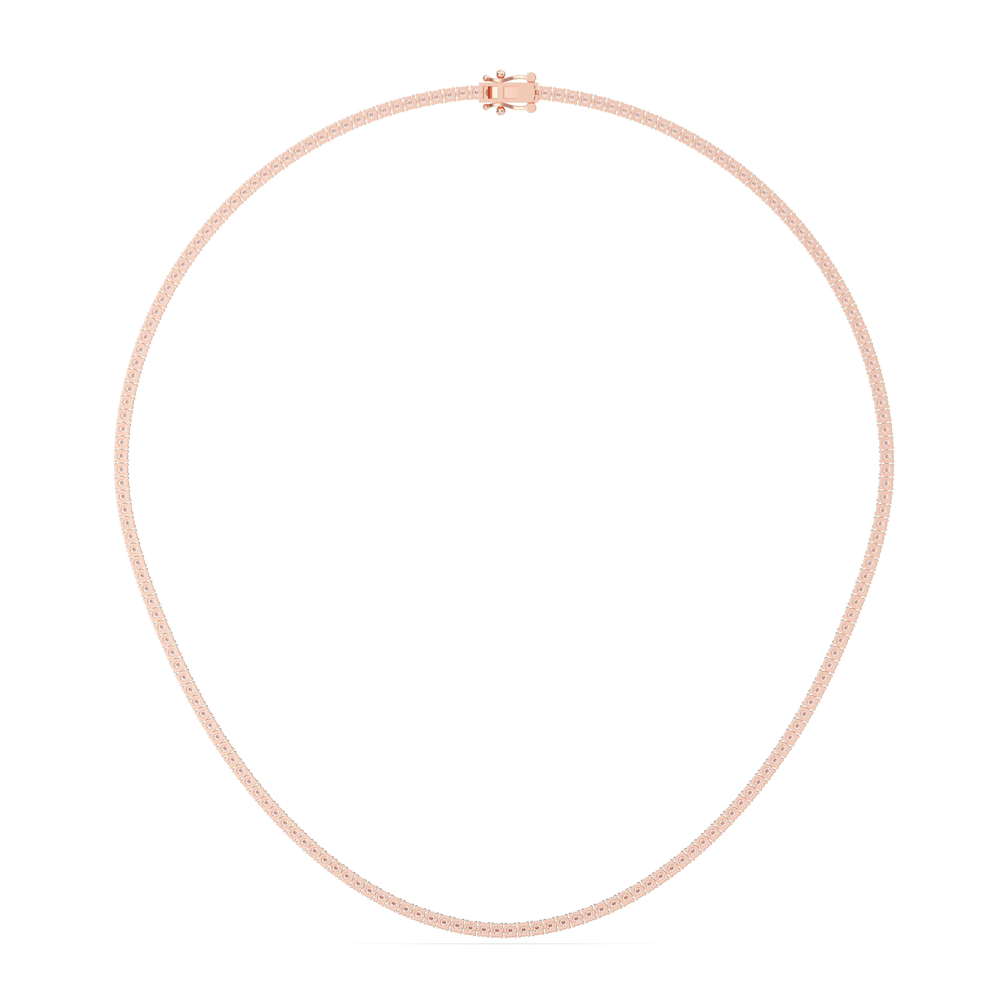 Moissanite Tennis Necklace (16 Inch )