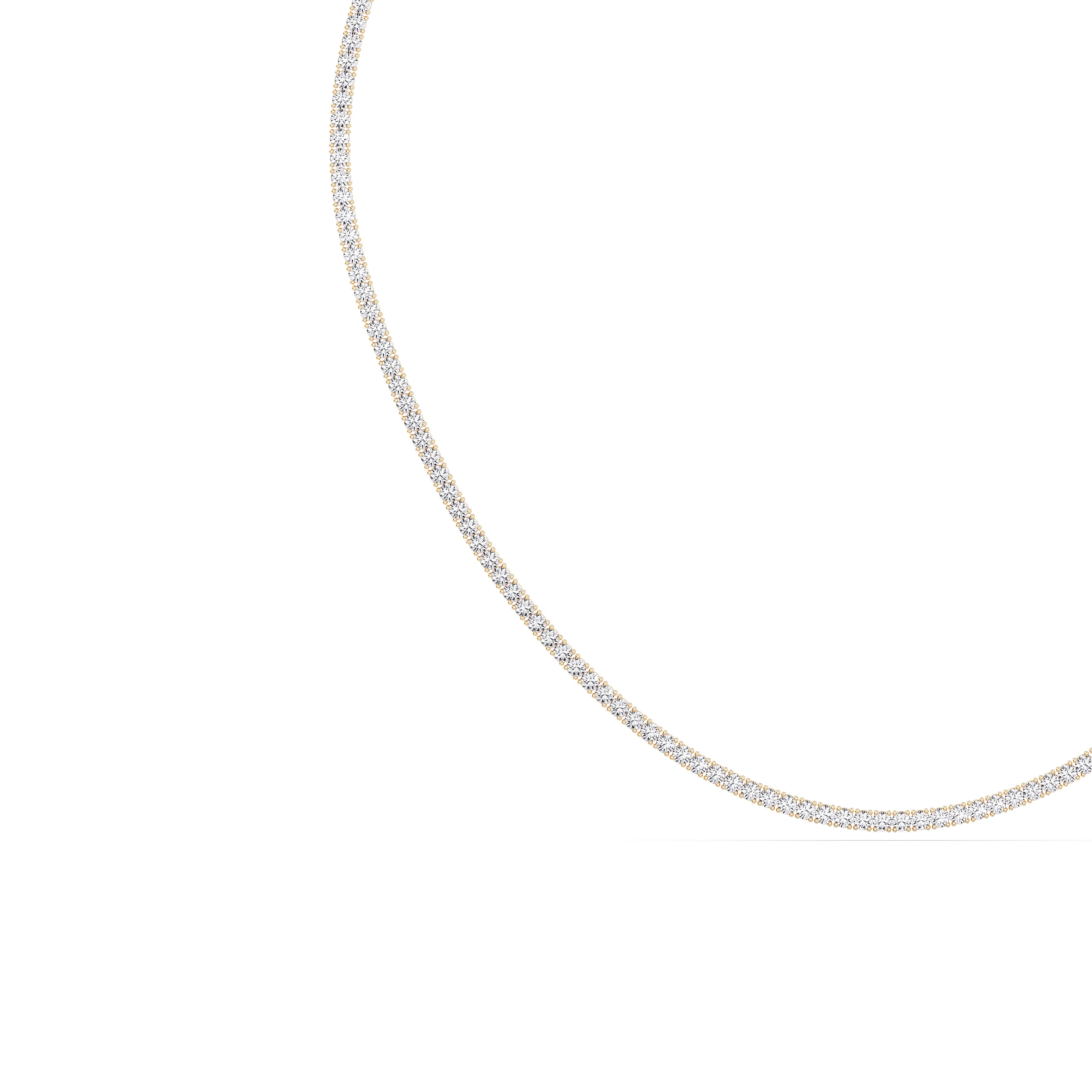 Moissanite Tennis Necklace (16 Inch )