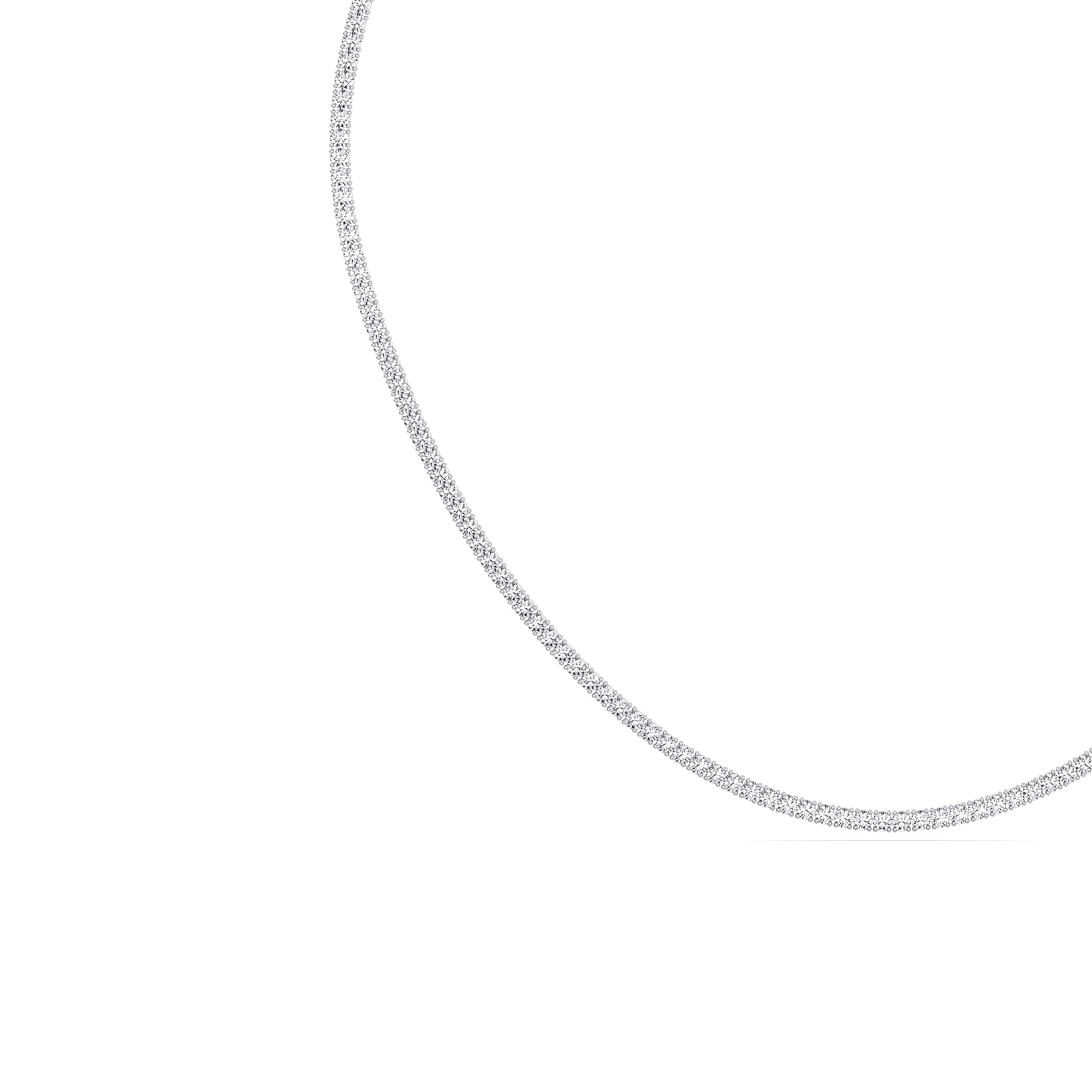 Moissanite Tennis Necklace (16 Inch )