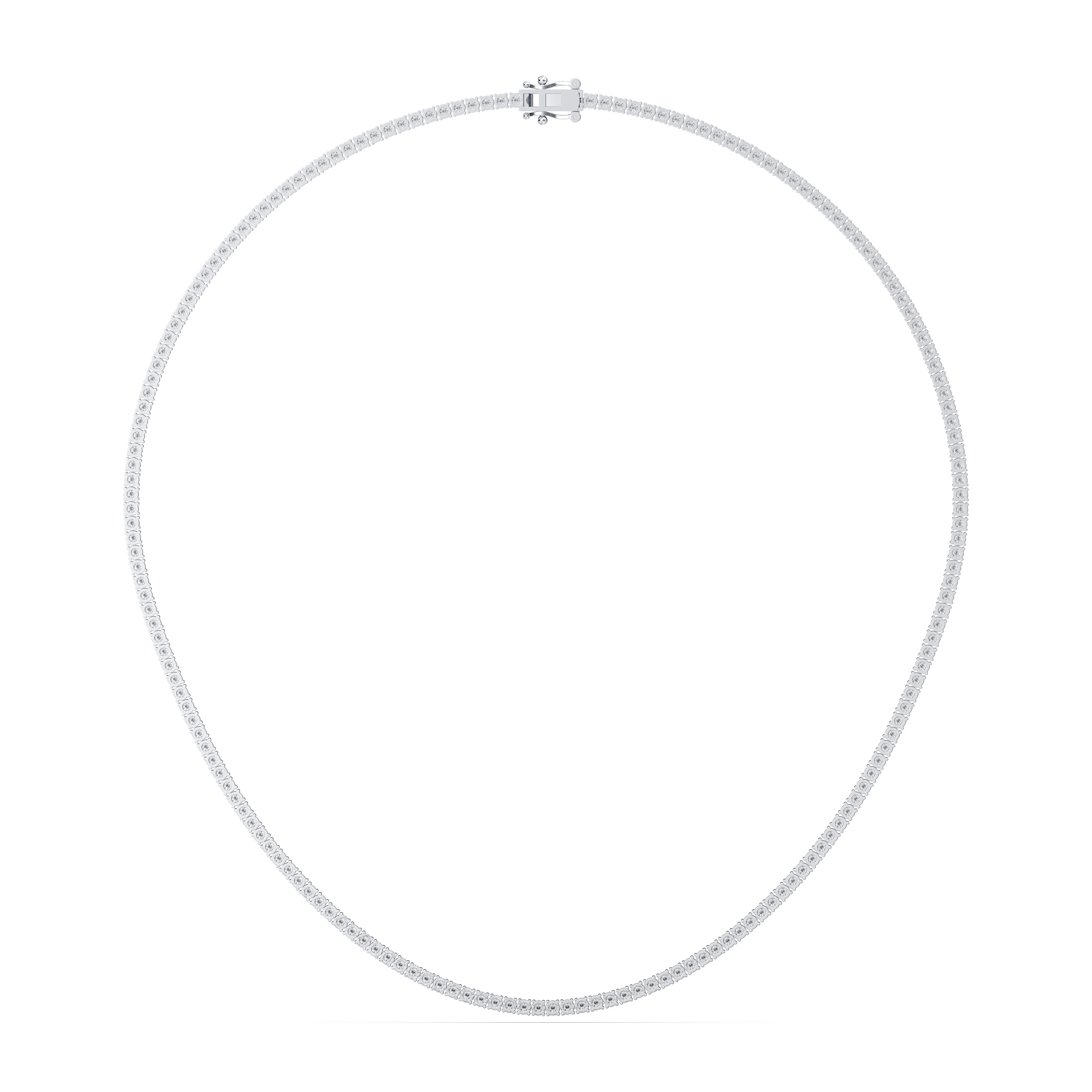 Moissanite Tennis Necklace (16 Inch )