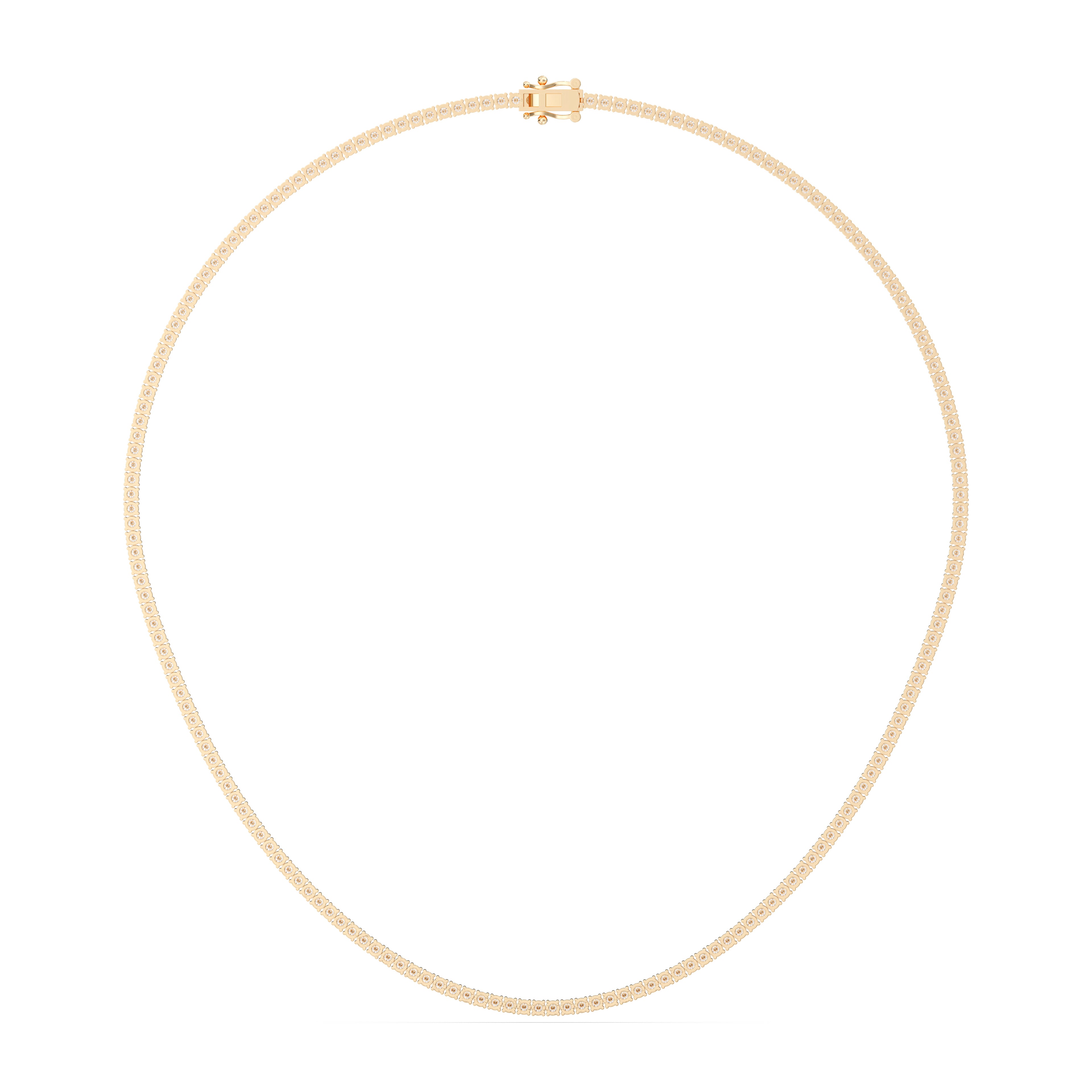 Moissanite Tennis Necklace (16 Inch )